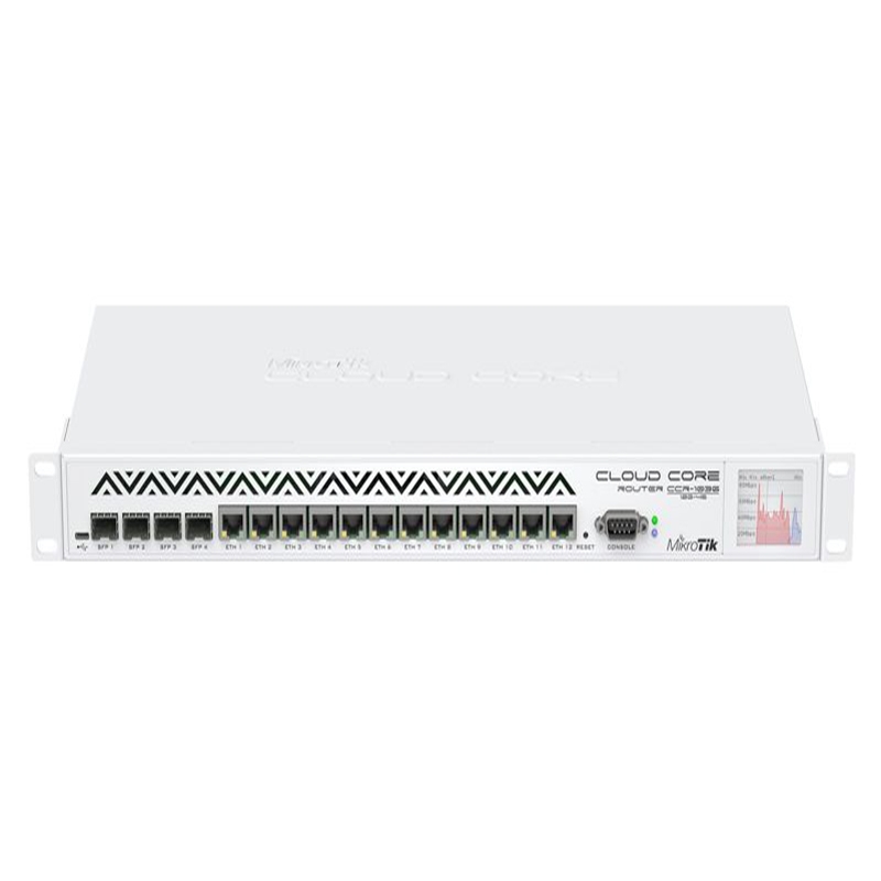 MIKROTIK ROUTER 12GIGE 4XSFP LCD RACKEABLE